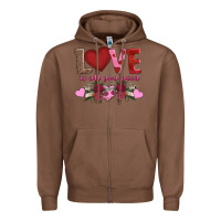 Chestnut love is all you need Zipper Hoodie - AdoDesignShop