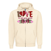 Sandshell love is all you need Zipper Hoodie - AdoDesignShop