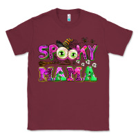 Burgundy spooky mama Classic Tee - AdoDesignShop