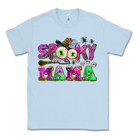 Dusty Blue spooky mama Classic Tee - AdoDesignShop