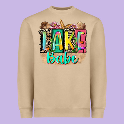 Lake Babe Heavyweight Sweatshirt Designed By Zillion Design Studio