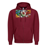 Burgundy usa flag and mexico flag with sunflower and cowhide  license plate Zipper Hoodie - Artiststas