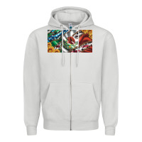 Dove Grey usa flag and mexico flag with sunflower and cowhide  license plate Zipper Hoodie - Artiststas