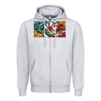 Heather Grey usa flag and mexico flag with sunflower and cowhide  license plate Zipper Hoodie - Artiststas