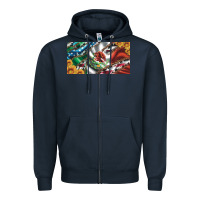 Navy usa flag and mexico flag with sunflower and cowhide  license plate Zipper Hoodie - Artiststas