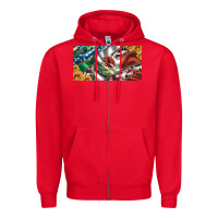 Red usa flag and mexico flag with sunflower and cowhide  license plate Zipper Hoodie - Artiststas