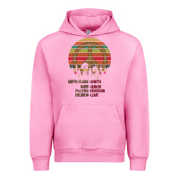 Fuchsia Pink Birthplace Earth Race Human Peace Sign Hippie Urban Hoodie - Bettercallsaul