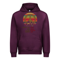 Mauve Wine Birthplace Earth Race Human Peace Sign Hippie Urban Hoodie - Bettercallsaul