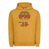 Pigment Peanut Butter Birthplace Earth Race Human Peace Sign Hippie Urban Hoodie - Bettercallsaul