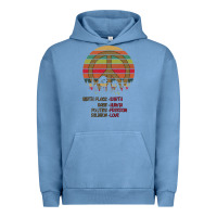 Pigment Pebble Blue Birthplace Earth Race Human Peace Sign Hippie Urban Hoodie - Bettercallsaul