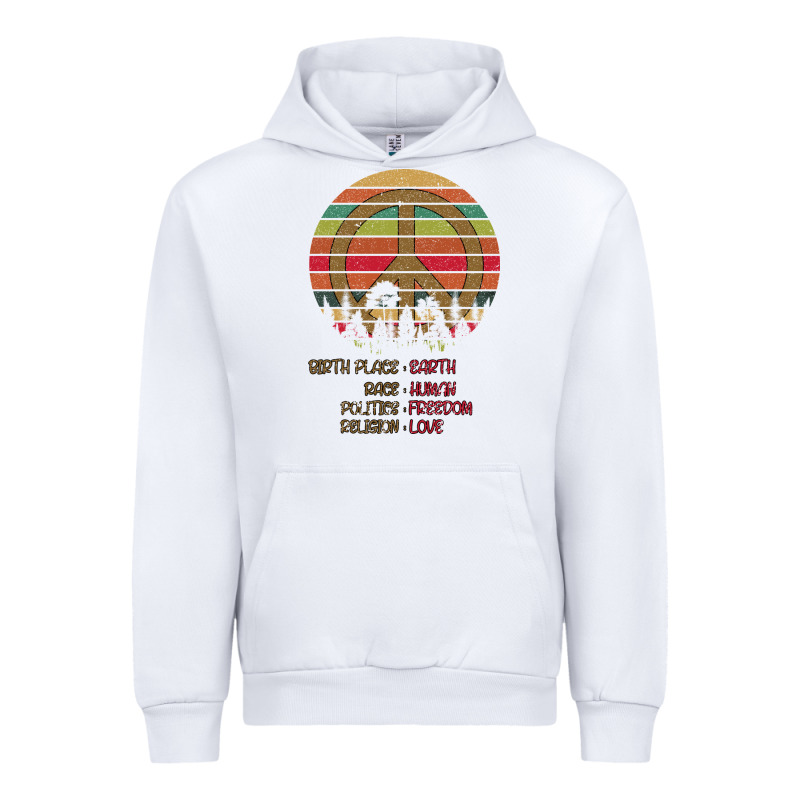 Birthplace Earth Race Human Peace Sign Hippie Urban Hoodie by Bettercallsaul | Teevron