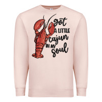 Pale Pink got a little cajun in my soul Premium Sweatshirt - MaliasSmallBusiness