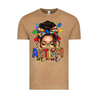 Vintage Camel autism mom afro messy bun Vintage Tee - texasbilliewilder