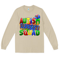 Mushroom autısm support squad Long Sleeve Tee - AdoDesignShop