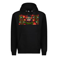 Black Chingona Sugar Skull License Plate Premium Hoodie - BundleAndBundleShop