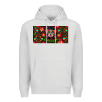 Dove Grey Chingona Sugar Skull License Plate Premium Hoodie - BundleAndBundleShop