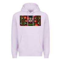 Lilac Chingona Sugar Skull License Plate Premium Hoodie - BundleAndBundleShop