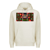 Oatmeal Heather Chingona Sugar Skull License Plate Premium Hoodie - BundleAndBundleShop