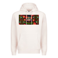 Pale Pink Chingona Sugar Skull License Plate Premium Hoodie - BundleAndBundleShop