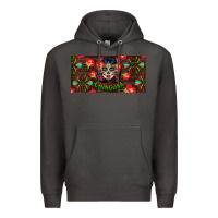 Smoke Chingona Sugar Skull License Plate Premium Hoodie - BundleAndBundleShop