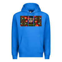 True Royal Chingona Sugar Skull License Plate Premium Hoodie - BundleAndBundleShop