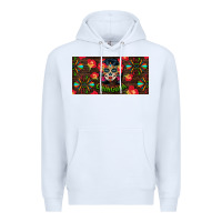 White Chingona Sugar Skull License Plate Premium Hoodie - BundleAndBundleShop