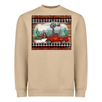 Mushroom Christmas farm and truck Heavyweight Sweatshirt - RanaPortraitStore