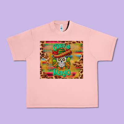 Cinco De Mayo Sombrero Skull Urban Heavy Tee Designed By Barkaloodesign
