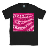 Black pink glitter heart Classic Tee - JahusDesignShop