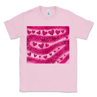 Bubblegum Pink pink glitter heart Classic Tee - JahusDesignShop
