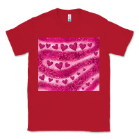 Red pink glitter heart Classic Tee - JahusDesignShop