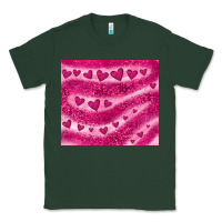 Sports Green pink glitter heart Classic Tee - JahusDesignShop