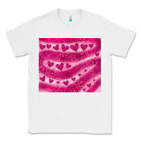 White pink glitter heart Classic Tee - JahusDesignShop