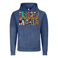 Vintage Denim blessed mama Vintage Hoodie - Zillion Design Studio