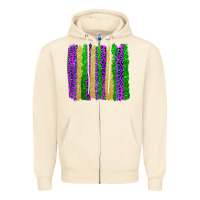 Sandshell mardi gras brushstrokes Zipper Hoodie - AdoDesignShop