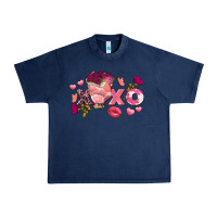 Navy chicken valentine's day xoxo Urban Heavy Tee - FaDigitalArtStudio