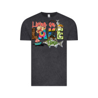 Vintage Black living on lake time Vintage Tee - Zillion Design Studio