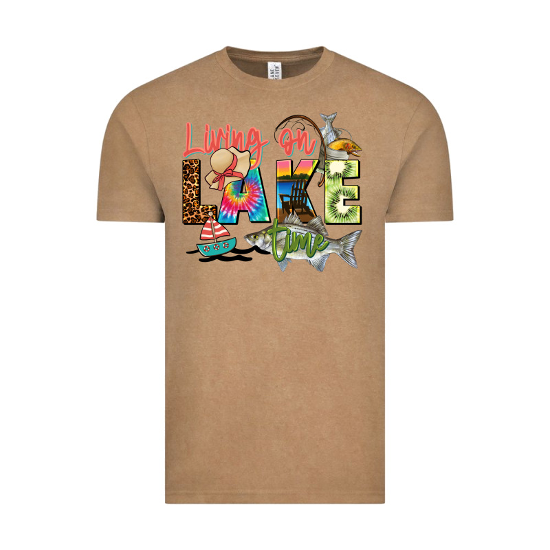 Living On Lake Time Vintage Tee by Zillion Design Studio | Teevron