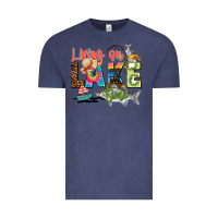 Vintage Denim living on lake time Vintage Tee - Zillion Design Studio
