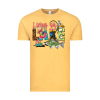 Vintage Mustard living on lake time Vintage Tee - Zillion Design Studio