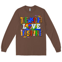 Chestnut teach love inspire Long Sleeve Tee - AdoDesignShop