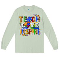 Matcha teach love inspire Long Sleeve Tee - AdoDesignShop