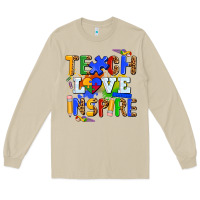 Mushroom teach love inspire Long Sleeve Tee - AdoDesignShop