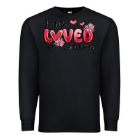 Black i am loved john 3 16 Premium Sweatshirt - MaliasSmallBusiness