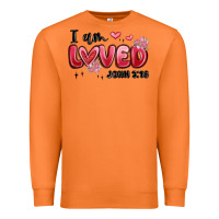 Carrot i am loved john 3 16 Premium Sweatshirt - MaliasSmallBusiness