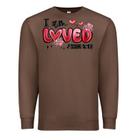 Chestnut i am loved john 3 16 Premium Sweatshirt - MaliasSmallBusiness