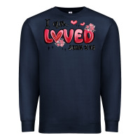Navy i am loved john 3 16 Premium Sweatshirt - MaliasSmallBusiness