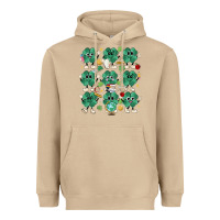 Mushroom teacher st patrick day clovers Heavyweight Hoodie - MaliasSmallBusiness