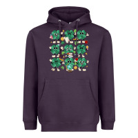 Plum teacher st patrick day clovers Heavyweight Hoodie - MaliasSmallBusiness