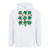 White teacher st patrick day clovers Heavyweight Hoodie - MaliasSmallBusiness